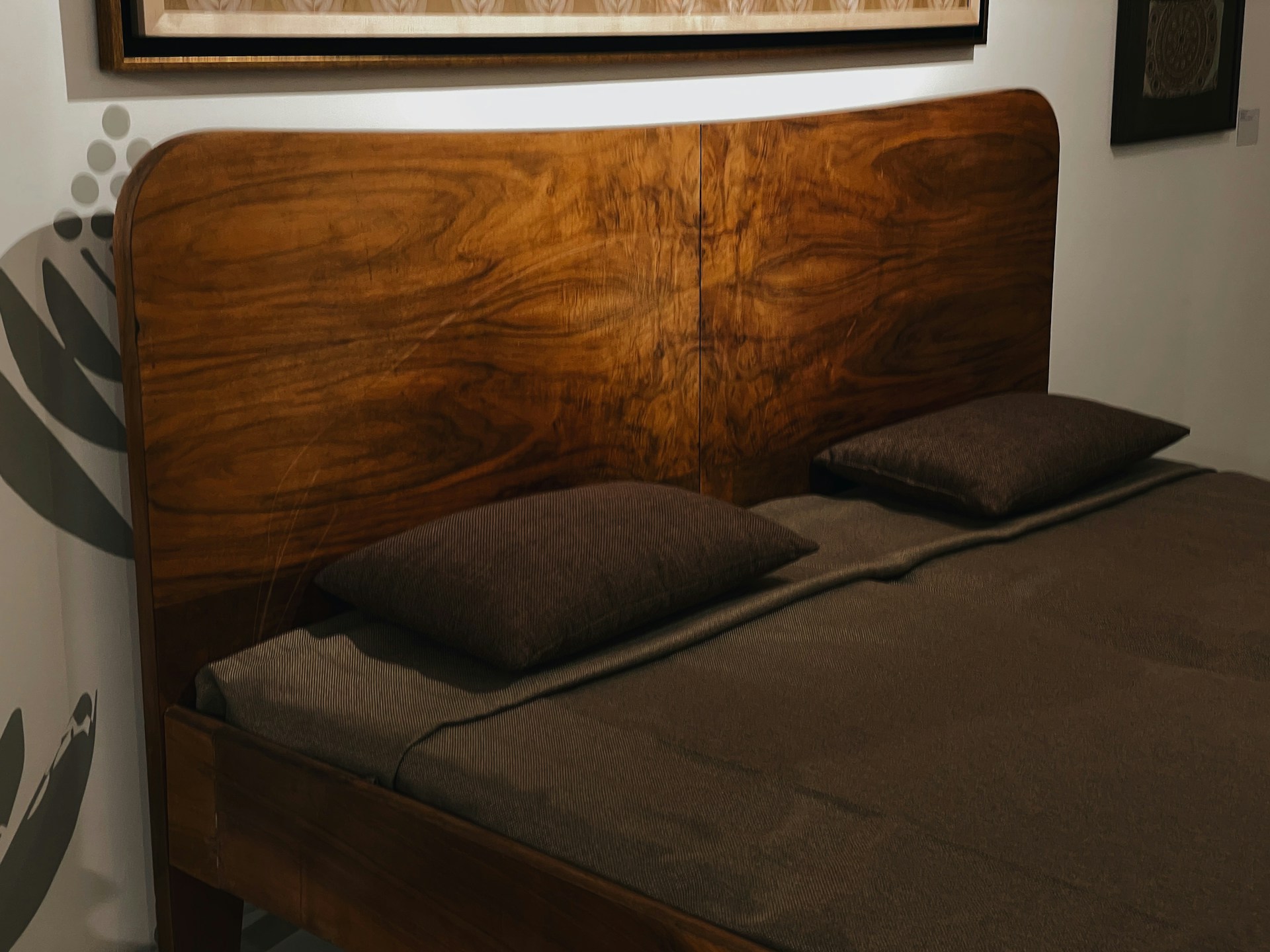 Grove Bed Frame — solid mahogany handcrafted bed, custom sizing Jakarta