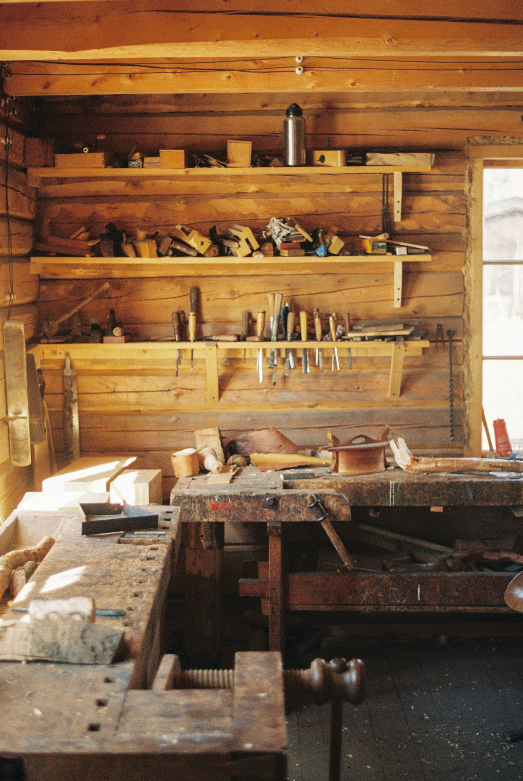 Forewood craftsman at work in Jakarta workshop — handcrafted wooden furniture made to order