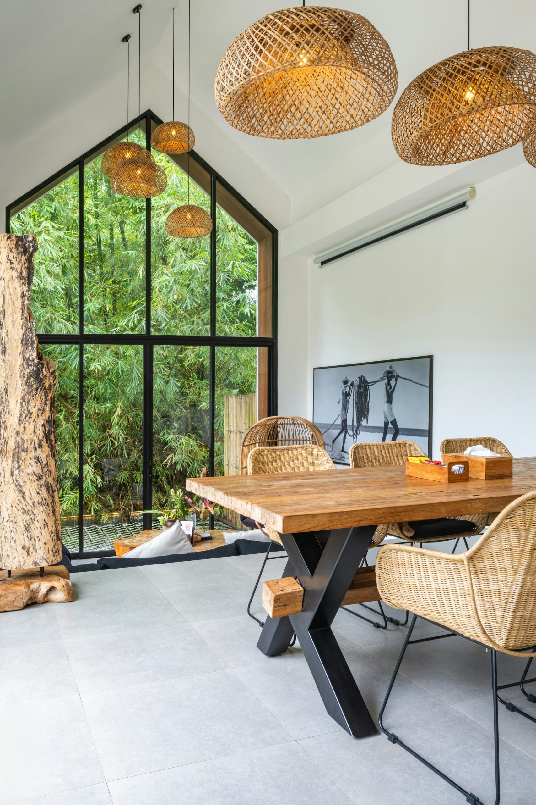 The Haven Dining Table — handcrafted solid white oak dining table, Jakarta